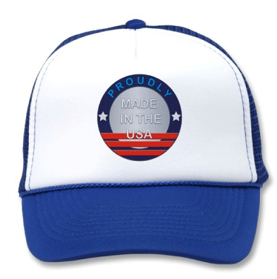 Show Your Support Hat Proudly Made in the USA Logo